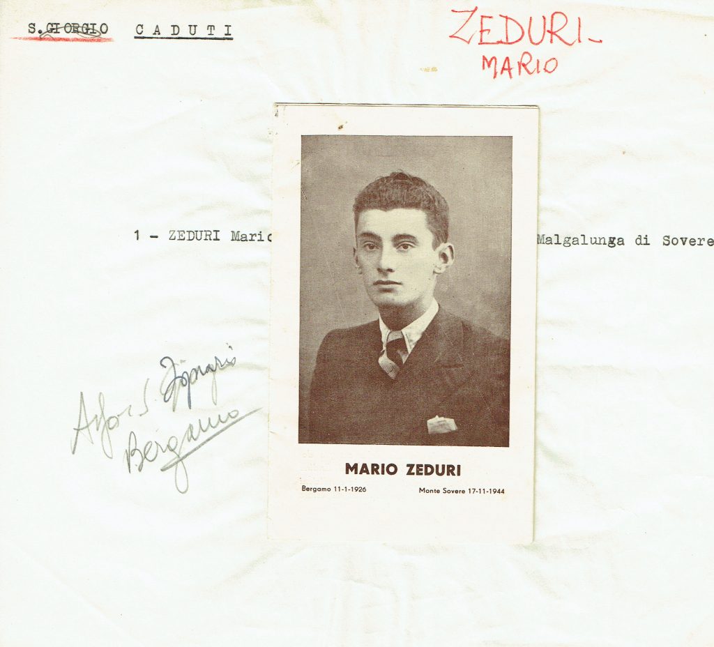 Ricordo funebre di Mario Zeduri